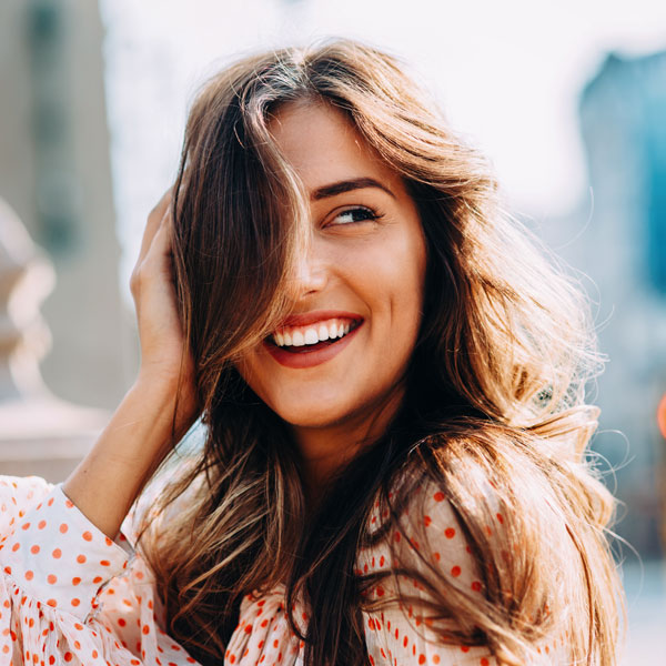 lady smiling
