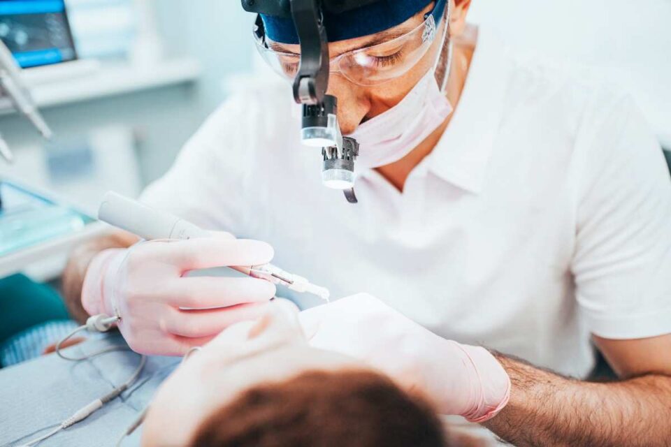 Patient Receiving Root Canal Therapy for Severe Tooth Infection & Pain Relief in Brecksville, OH